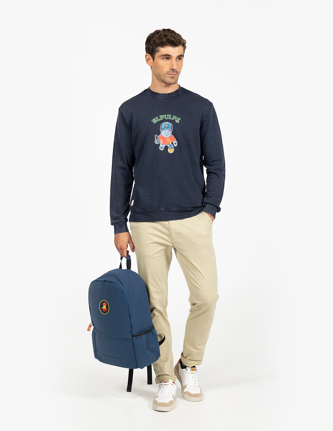 DELAVÉ BASIC RFEF SWEATSHIRT AZUL MARINHO