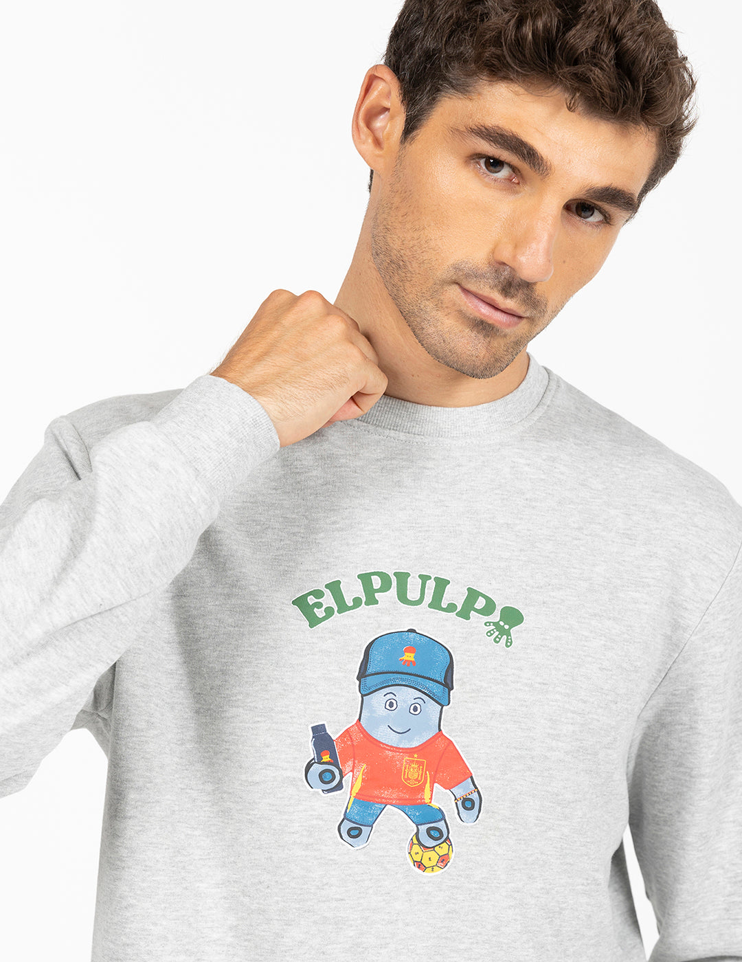 SWEATSHIRT BÁSICO RFEF CINZA VIGORÉ