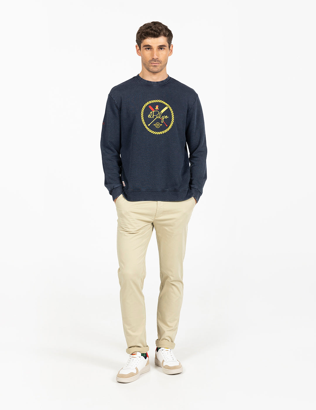 SWEATSHIRT REMOS RFEF AZUL MARINHO DELAVÉ