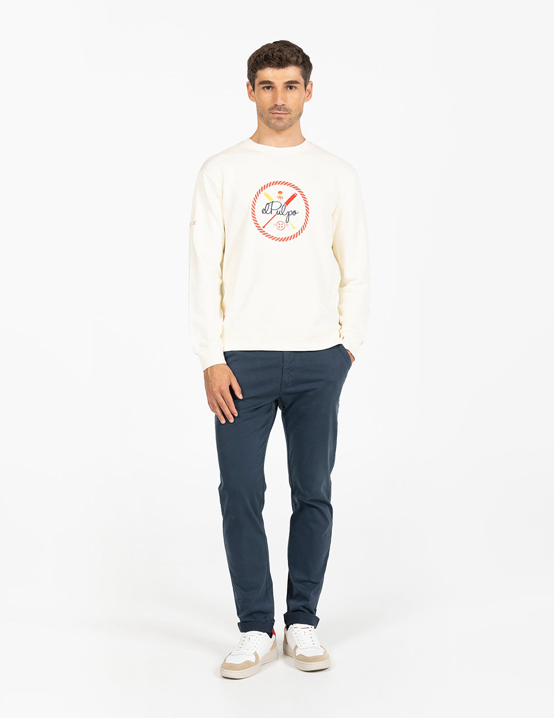 SWEATSHIRT REMOS RFEF OFF-WHITE