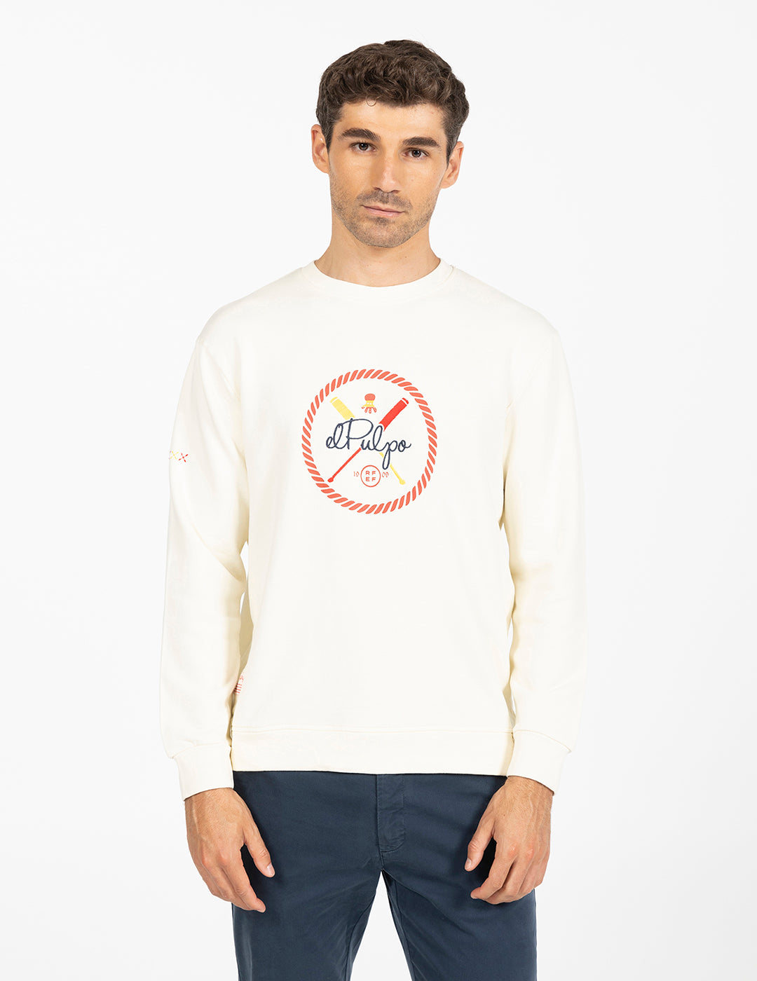 SWEATSHIRT REMOS RFEF OFF-WHITE