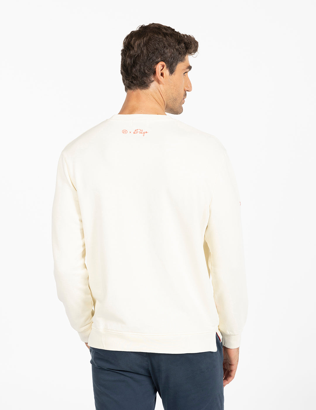 SWEATSHIRT REMOS RFEF OFF-WHITE