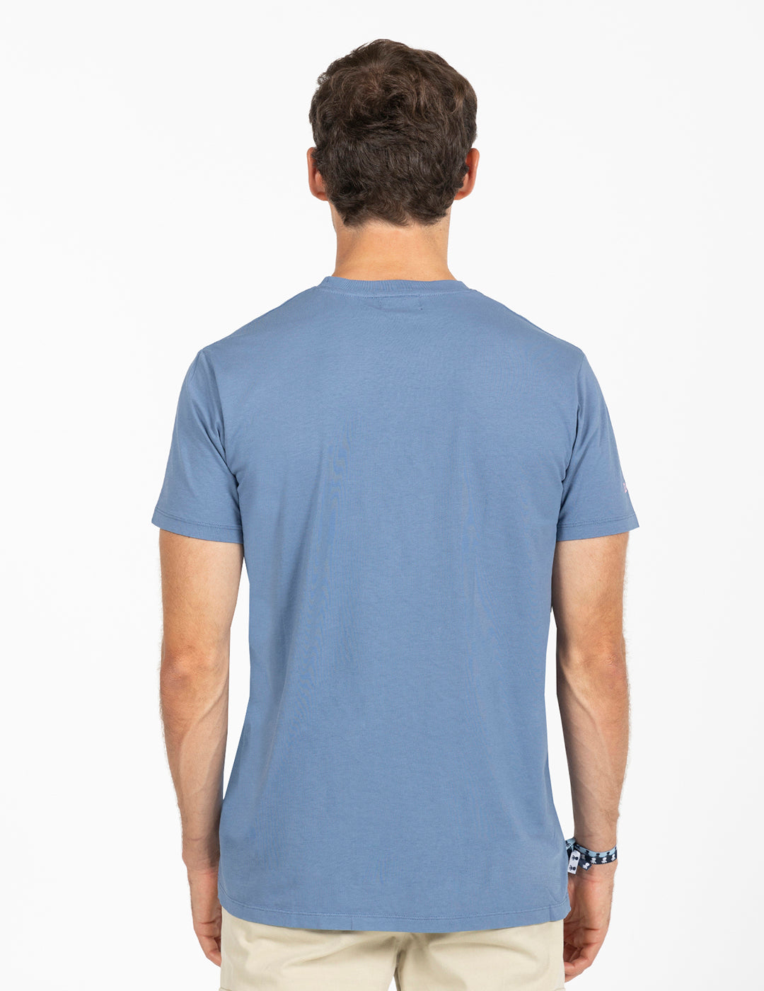 CAMISETA MONOGRAM POCKET ÍNDIGO DELAVÉ