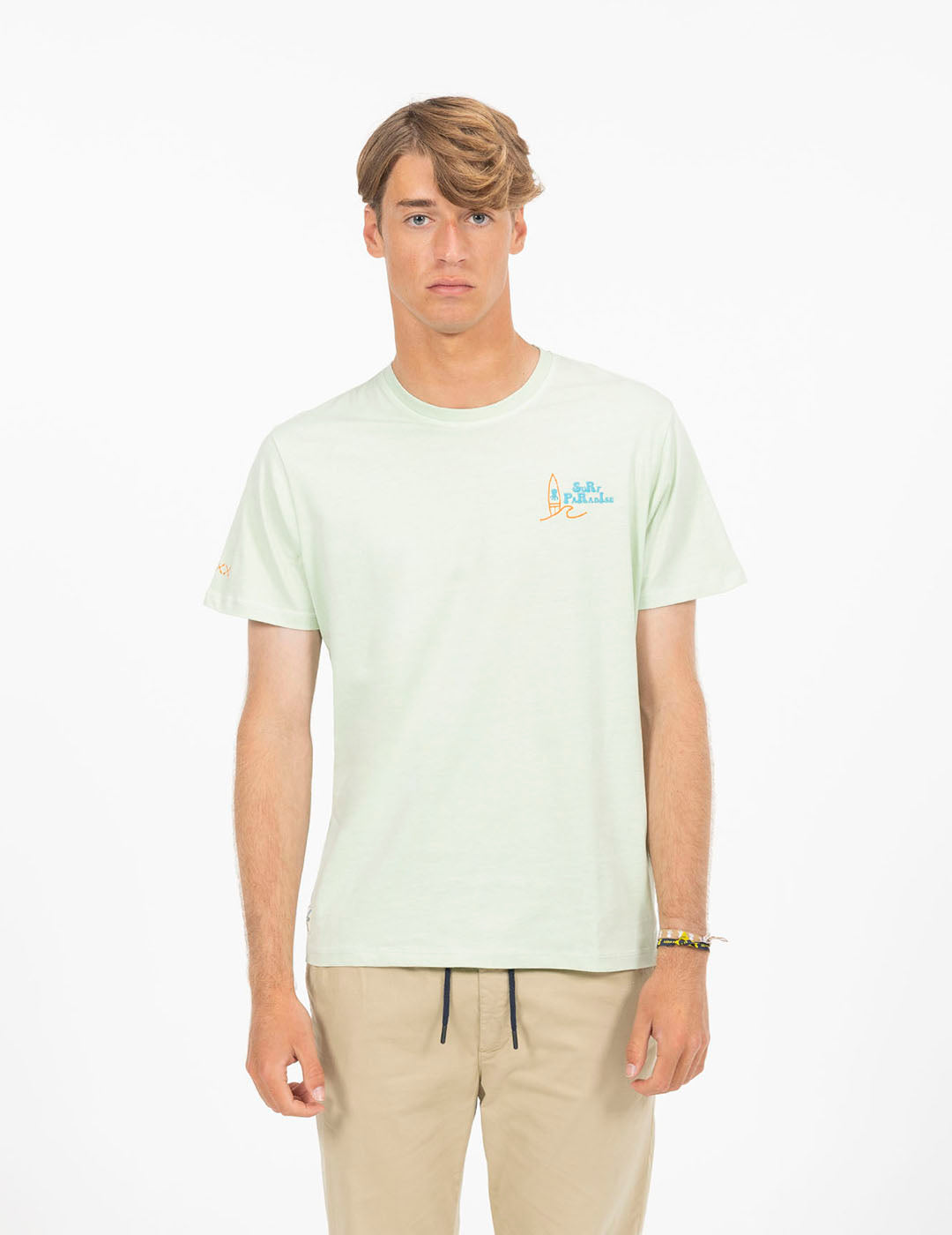 CAMISETA ESTAMPADO SURF PARADISE VERDE MENTA