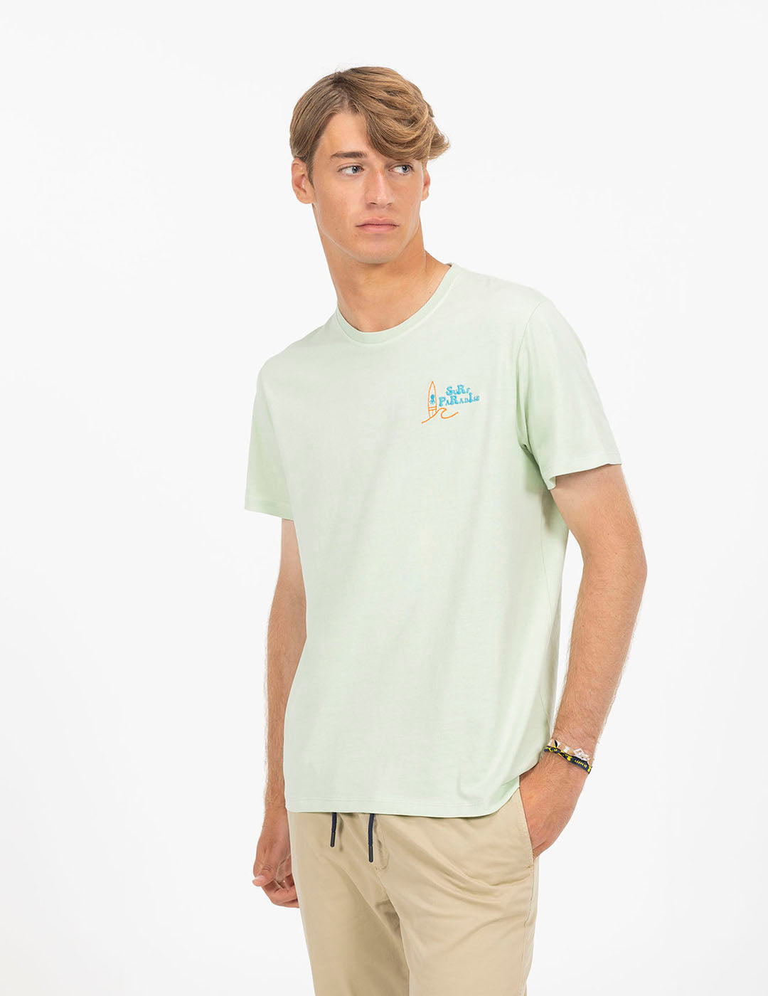 SURF PARADISE MINT GREEN PRINT T-SHIRT