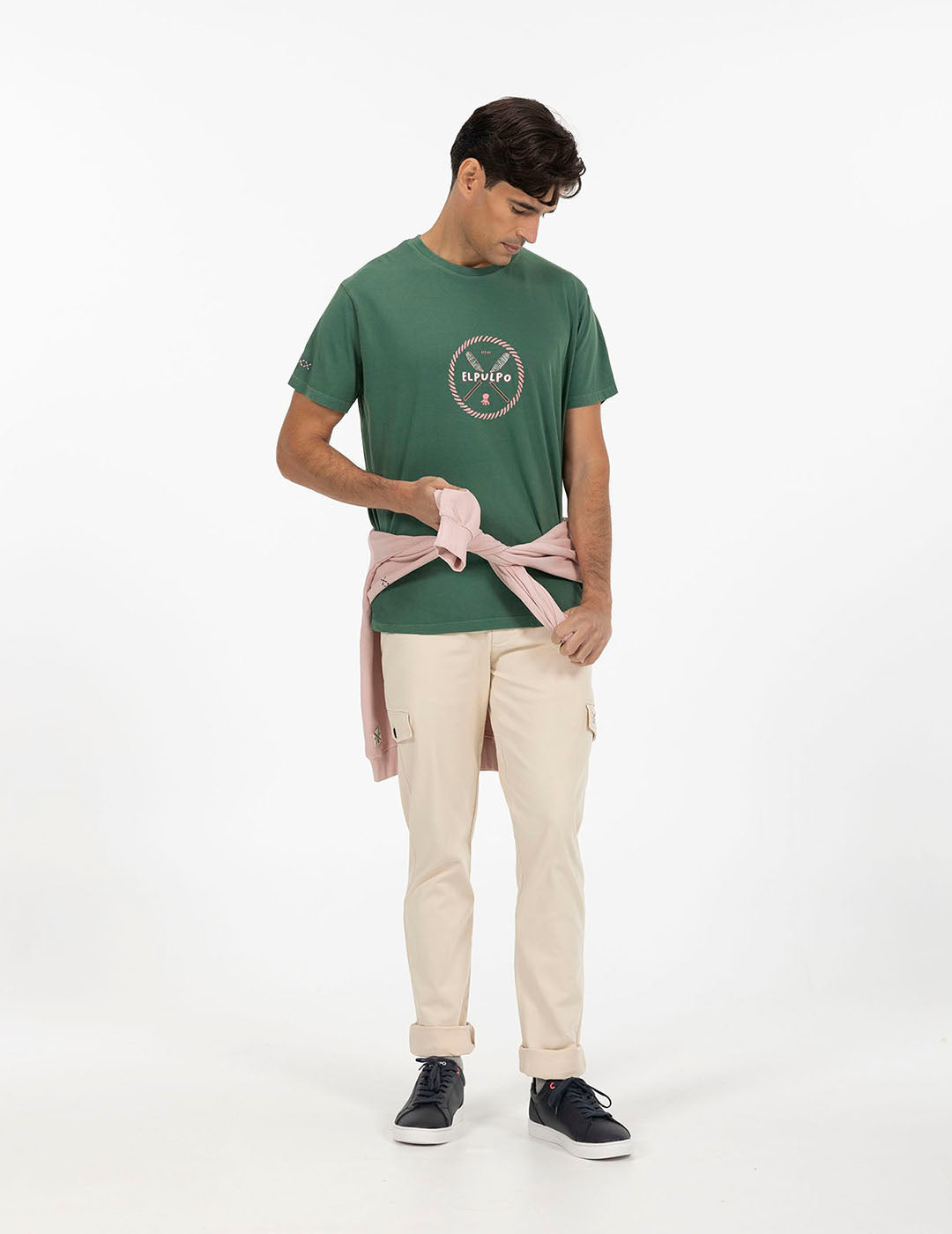 EP GREEN ENGLISH PADDLE PRINTED T-SHIRT