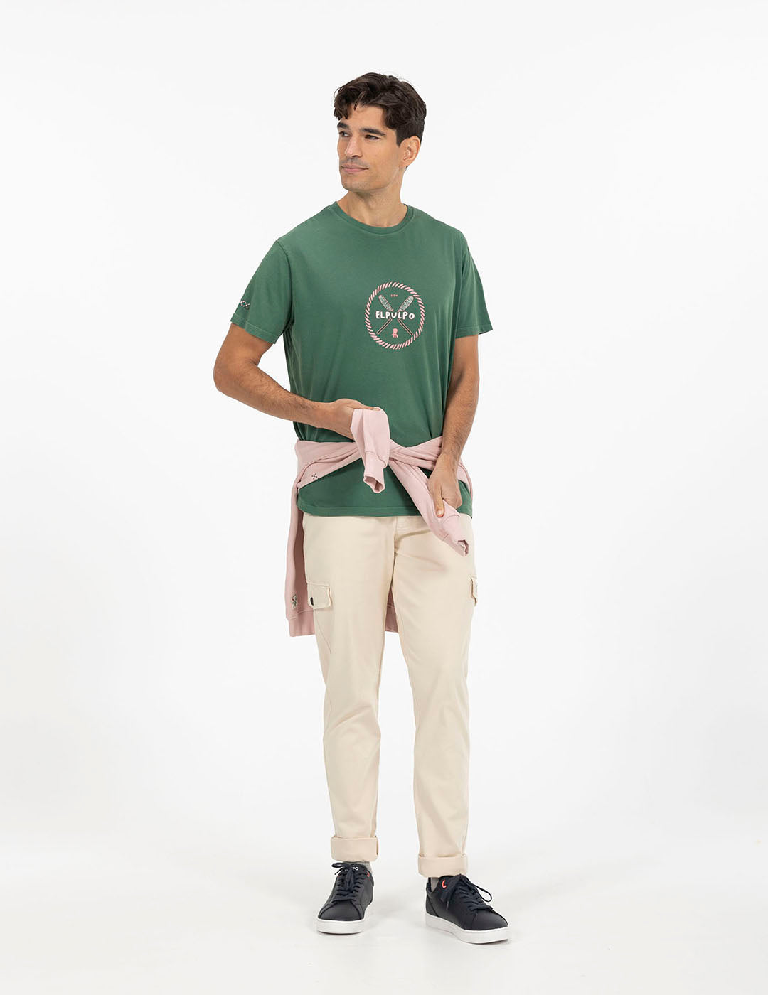 EP GREEN ENGLISH PADDLE PRINTED T-SHIRT