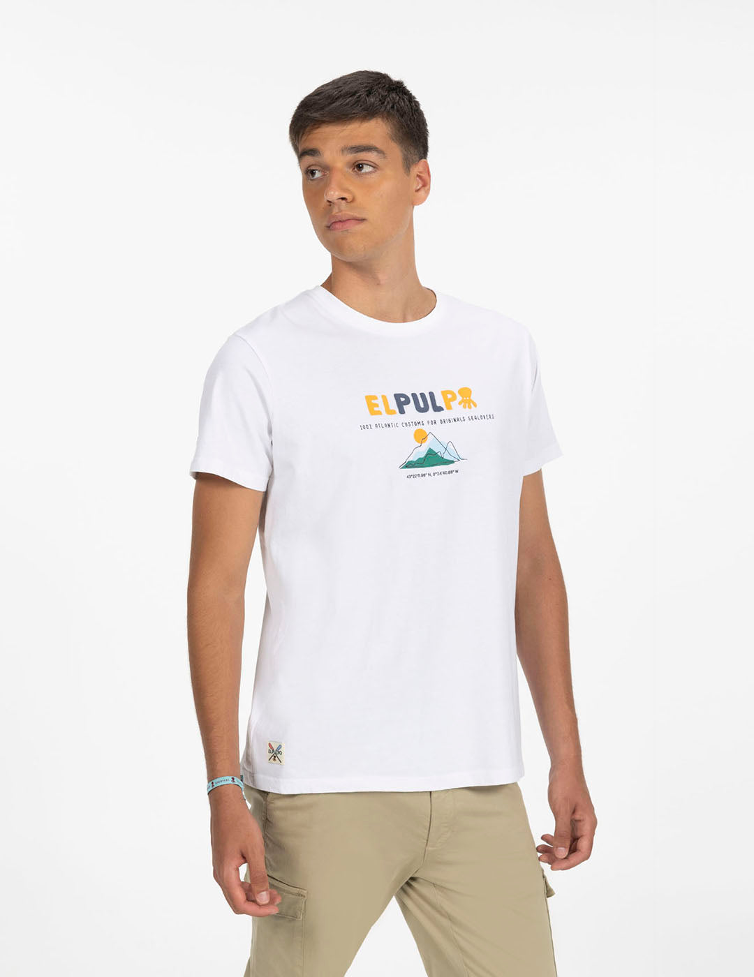 PURE WHITE MOUNTAINS PRINT T-SHIRT