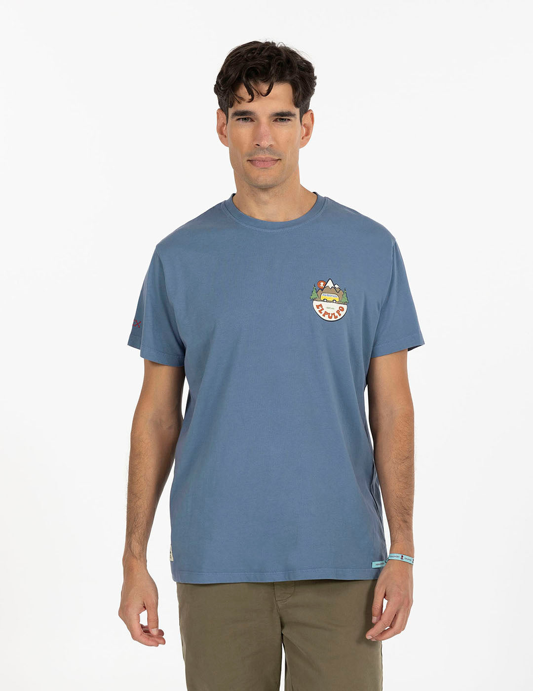 MOUNTAIN VAN INDIGO DELAVÉ PRINTED T-SHIRT