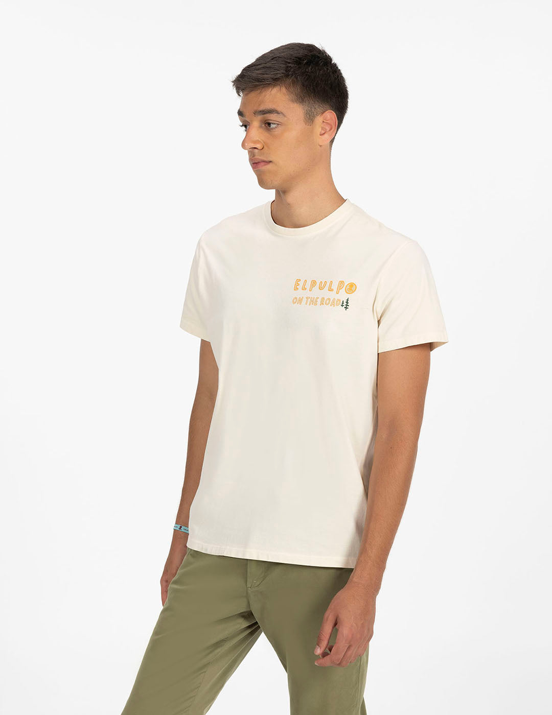 OFF-WHITE ON THE ROAD PRINTED T-SHIRT