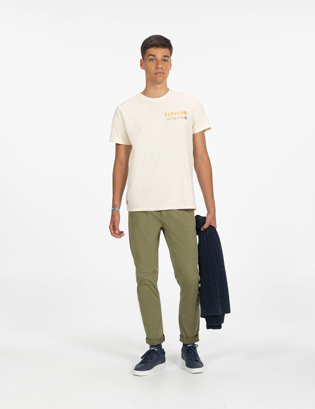 OFF-WHITE ON THE ROAD PRINTED T-SHIRT