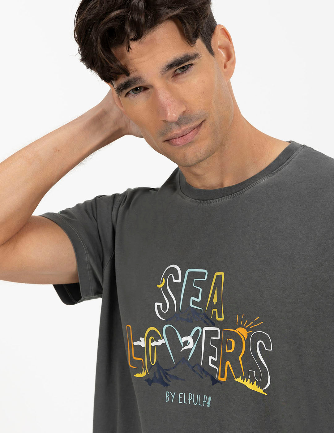 CAMISETA ESTAMPADO SEALOVERS COLOURS CARBÓN