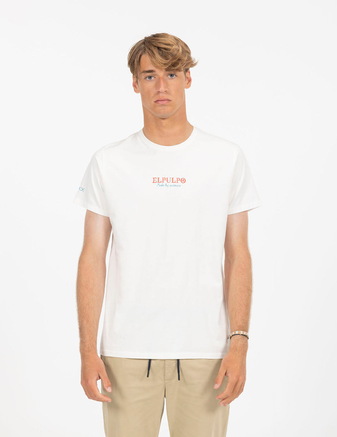 SPAINSNOW OCTOPUS PRINTED T-SHIRT OFF-WHITE