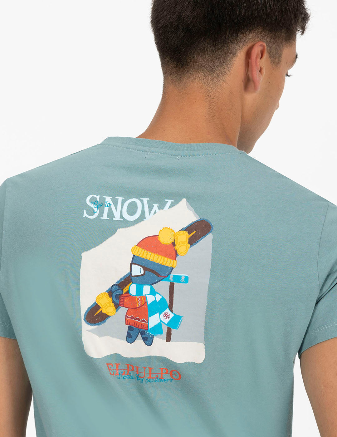 CAMISETA ESTAMPADO ELPULPO SPAINSNOW AZUL ZAFIRO