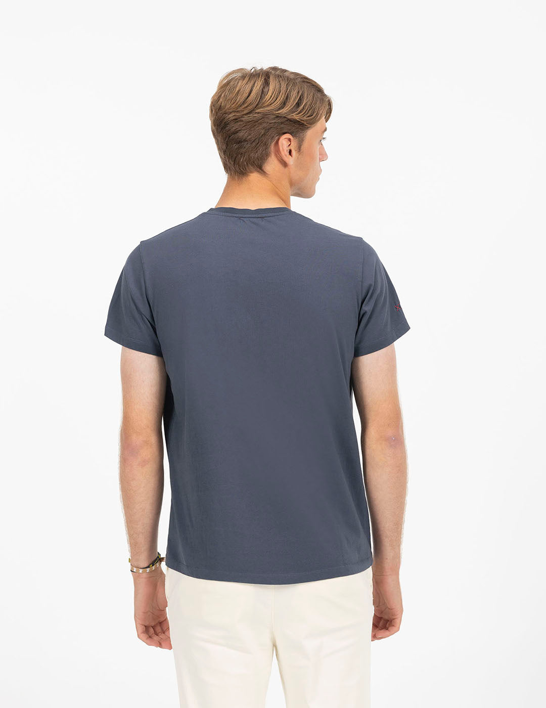 DELAVÉ NAVY BLUE SNOW TEAM PRINTED T-SHIRT