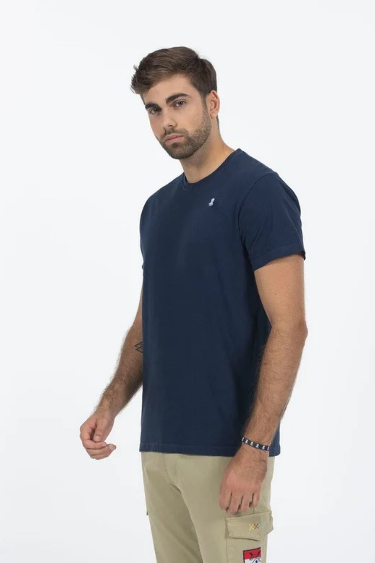 NEW BASIC NAVY BLUE LOGO T-SHIRT