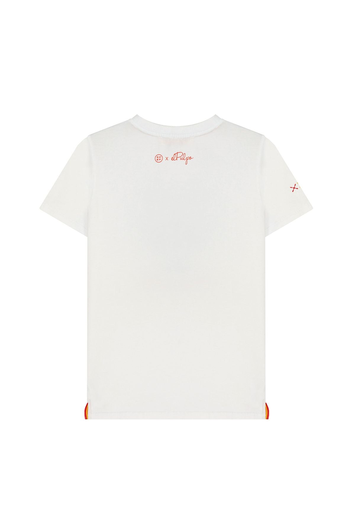 CAMISETA ESTAMPADO SILUETA NARANJITO BLANCO PURO