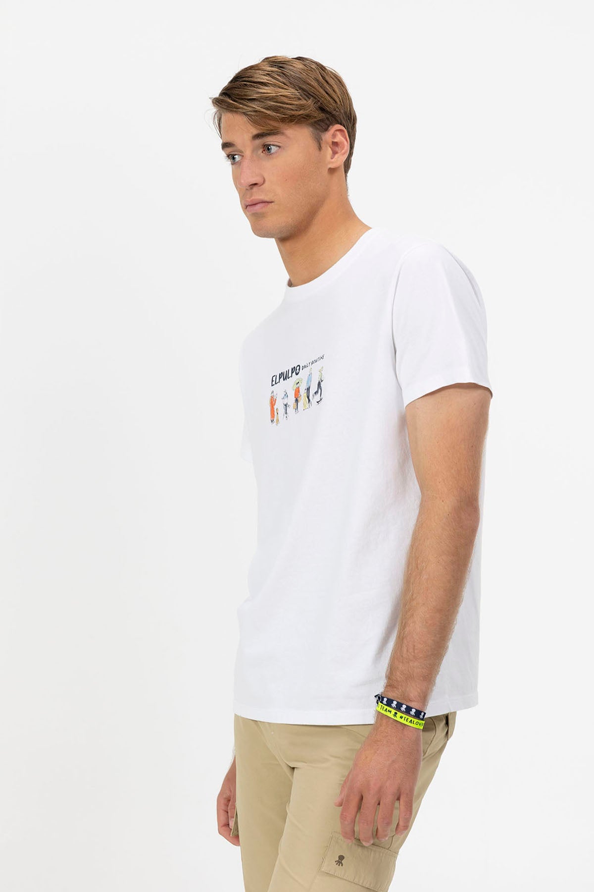 PEOPLE ROUTINE PRINT T-SHIRT PURE WHITE