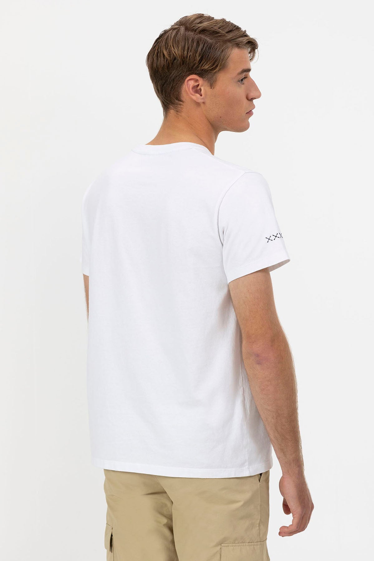 PEOPLE ROUTINE PRINT T-SHIRT PURE WHITE