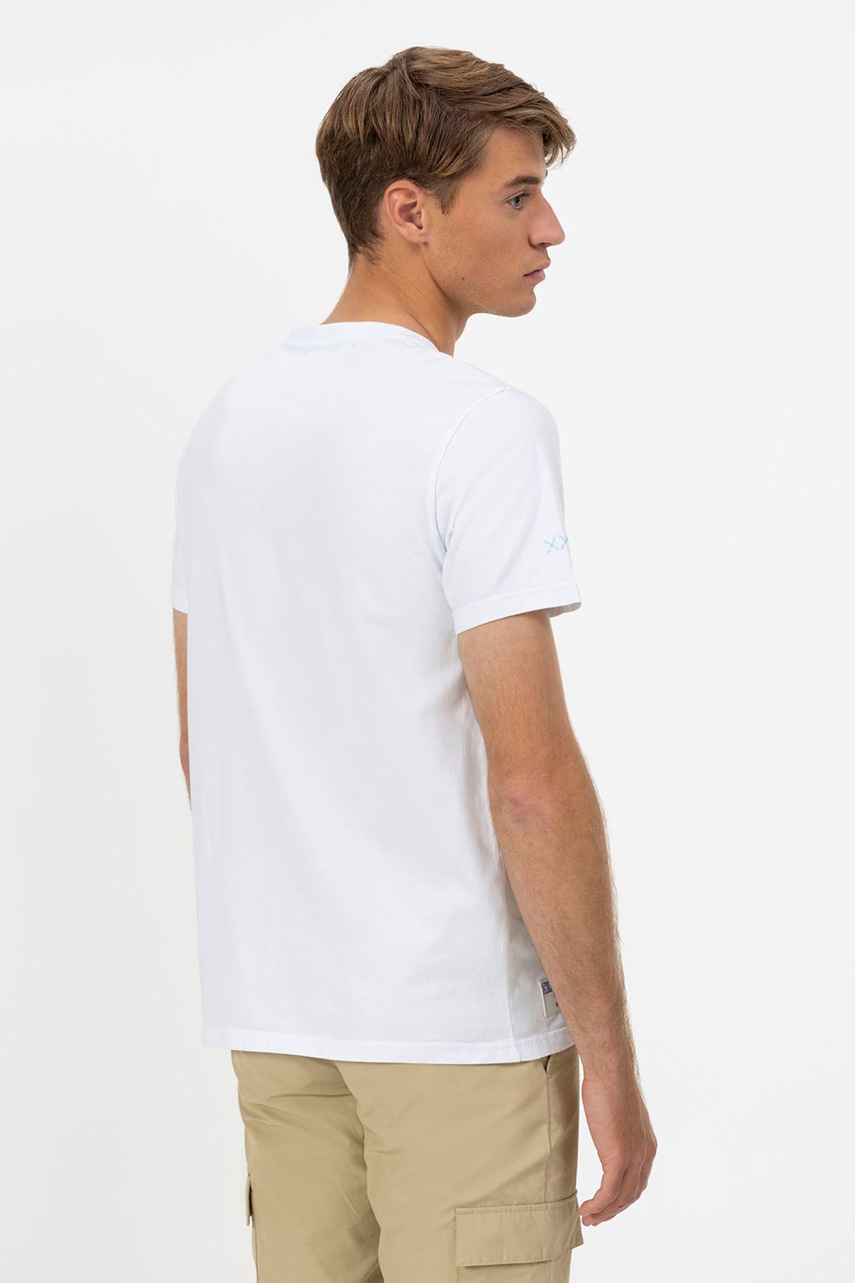 PURE WHITE OARS PRINTED T-SHIRT