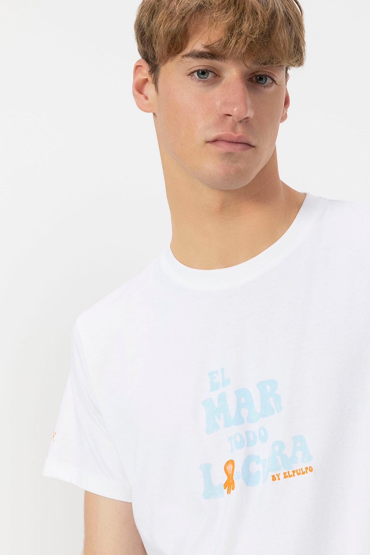 CAMISETA  EL MAR TODO LO-CURA BLANCO PURO