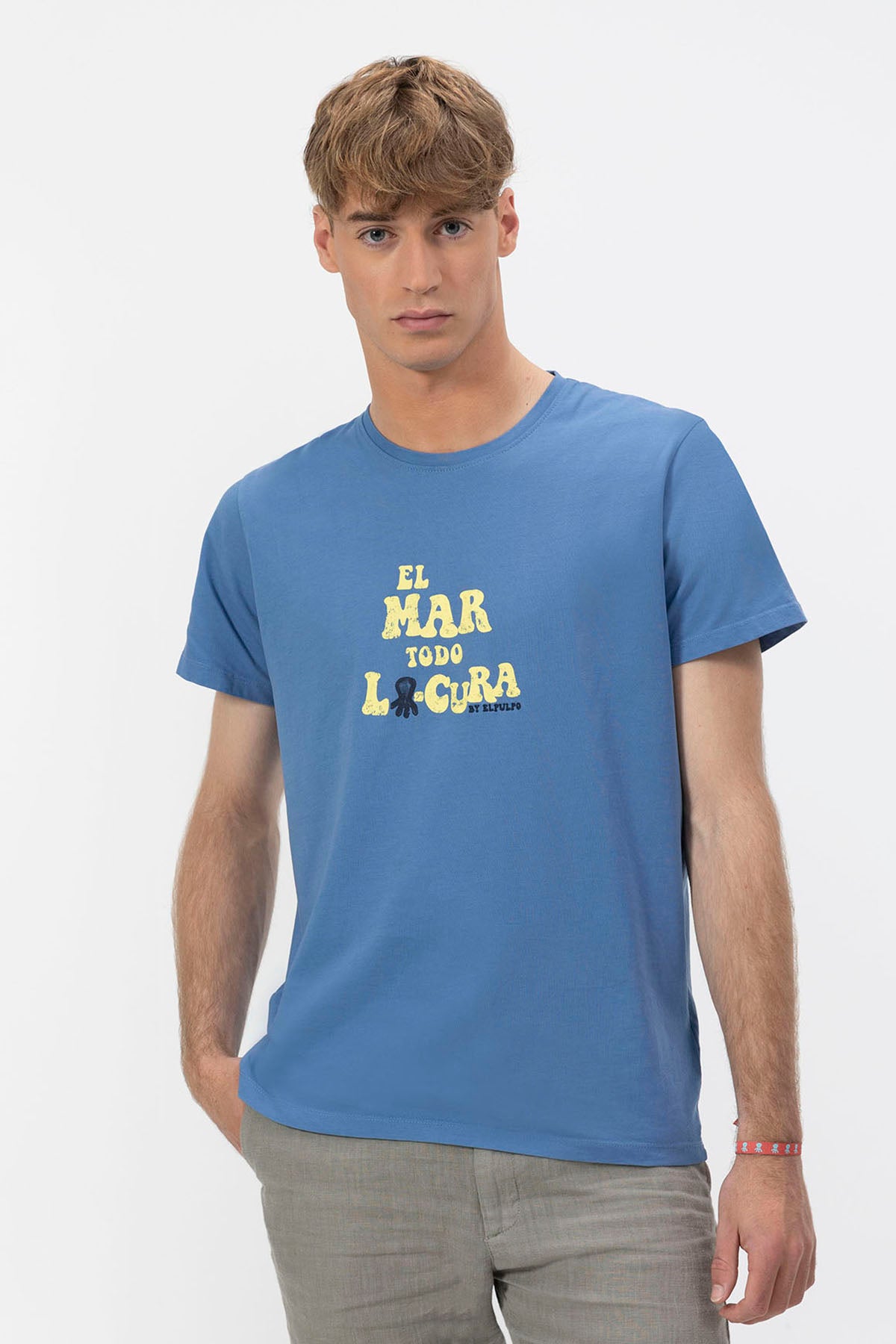 EL MAR TODO LO-CURA INDIGO T-SHIRT