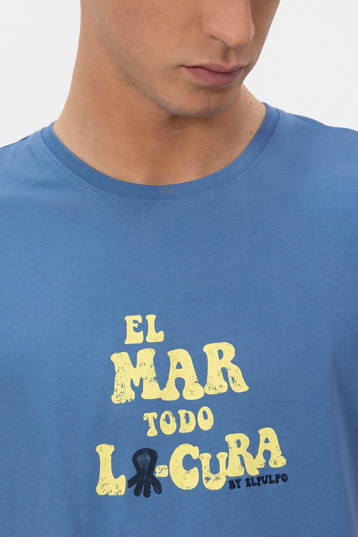 EL MAR TODO LO-CURA INDIGO T-SHIRT