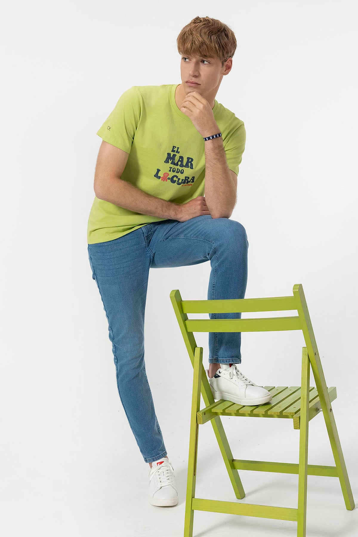 EL MAR TODO LO-CURA T-SHIRT PISTACHIO GREEN