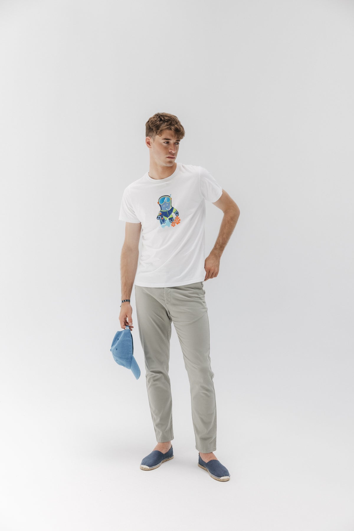 CAMISETA ESTAMPADO ELPULPO SNORKEL BLANCO PURO