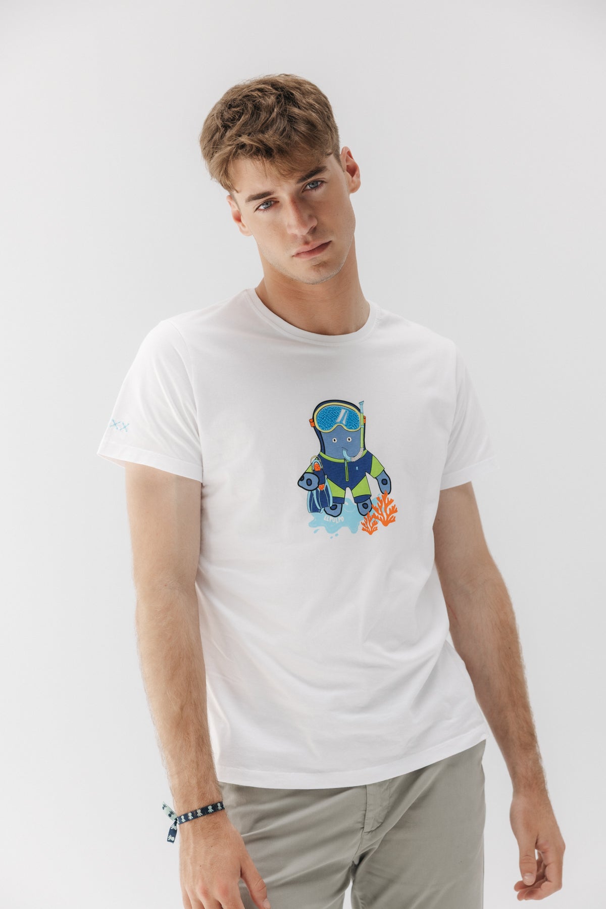 CAMISETA ESTAMPADO ELPULPO SNORKEL BLANCO PURO