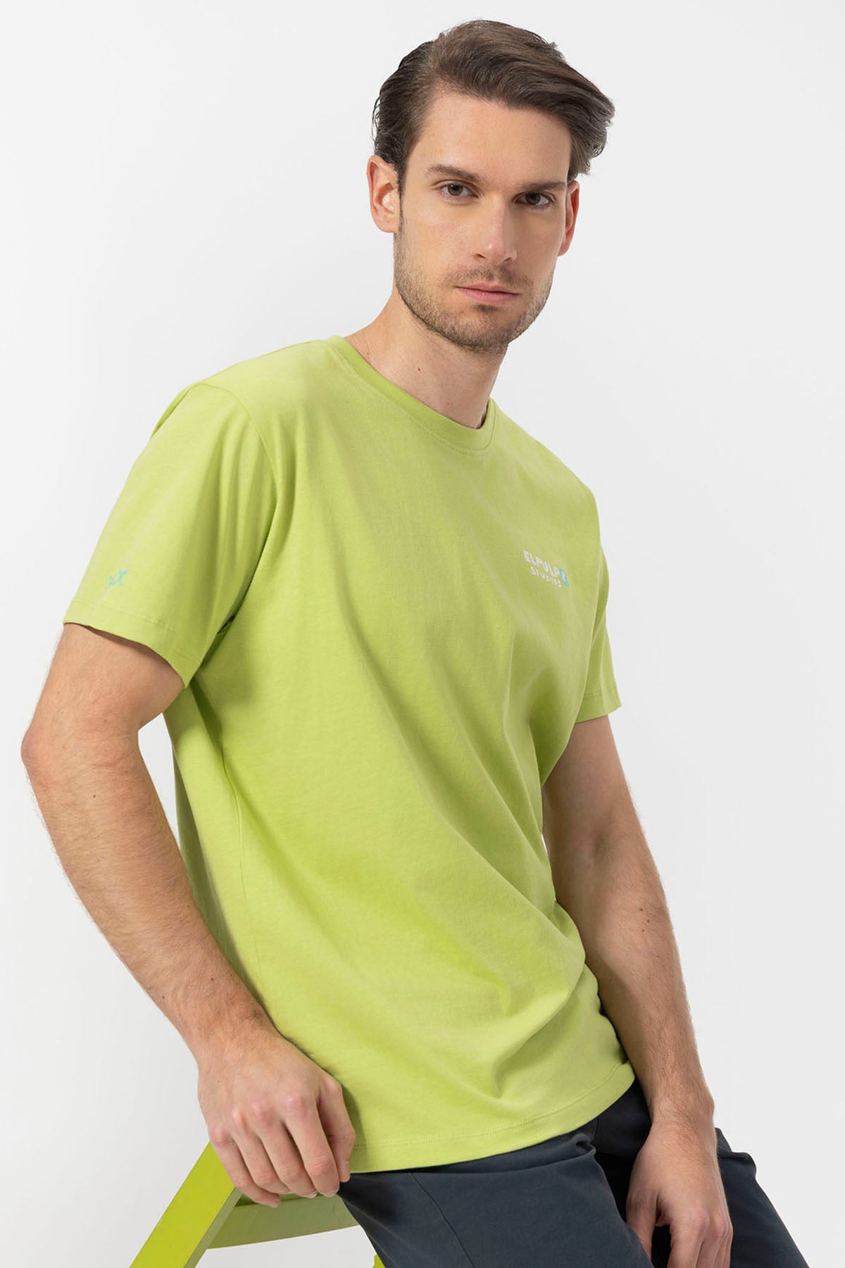 ENJOY LIFE PRINT T-SHIRT PISTACHIO GREEN