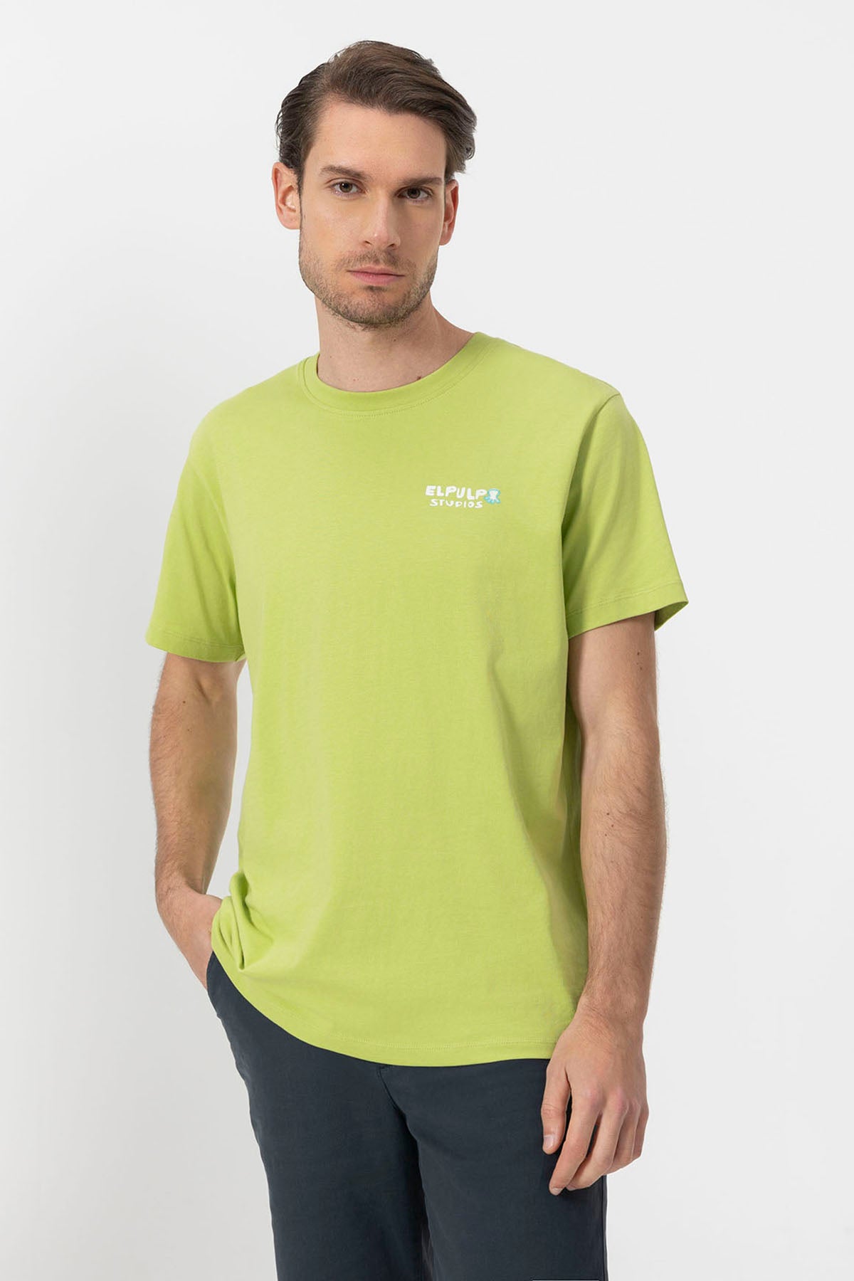 CAMISETA ESTAMPADO ENJOY LIFE VERDE PISTACHO