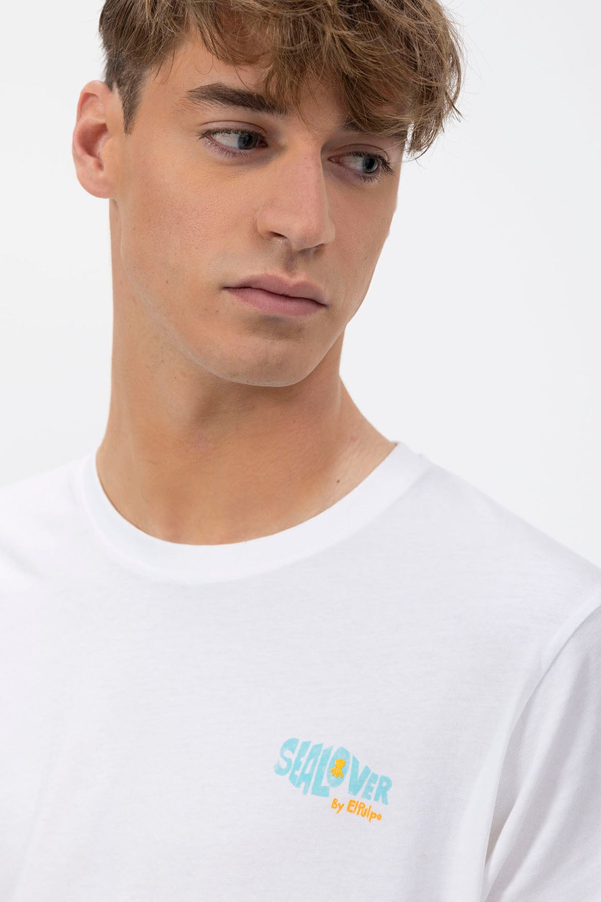 CAMISETA ESTAMPADO SURFING WAVES BLANCO PURO