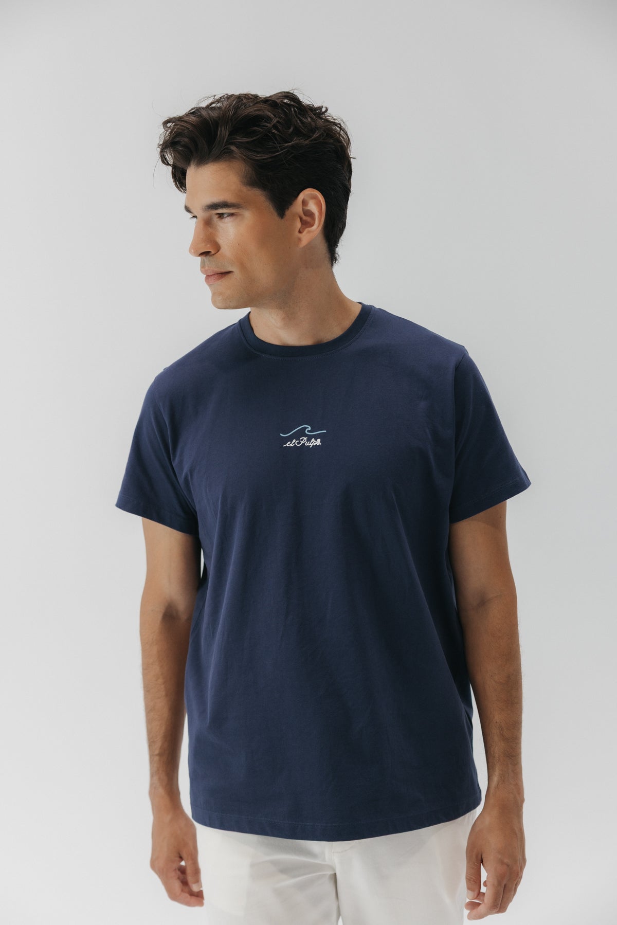 CAMISETA EL MAR TODO LO-CURA AZUL MARINO DELAVÉ
