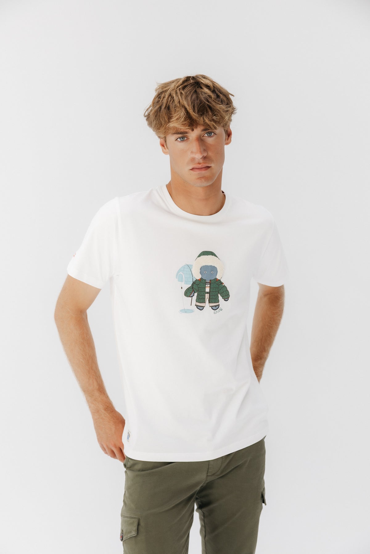 CAMISETA ELPULPO ESQUIMAL BLANCO PURO