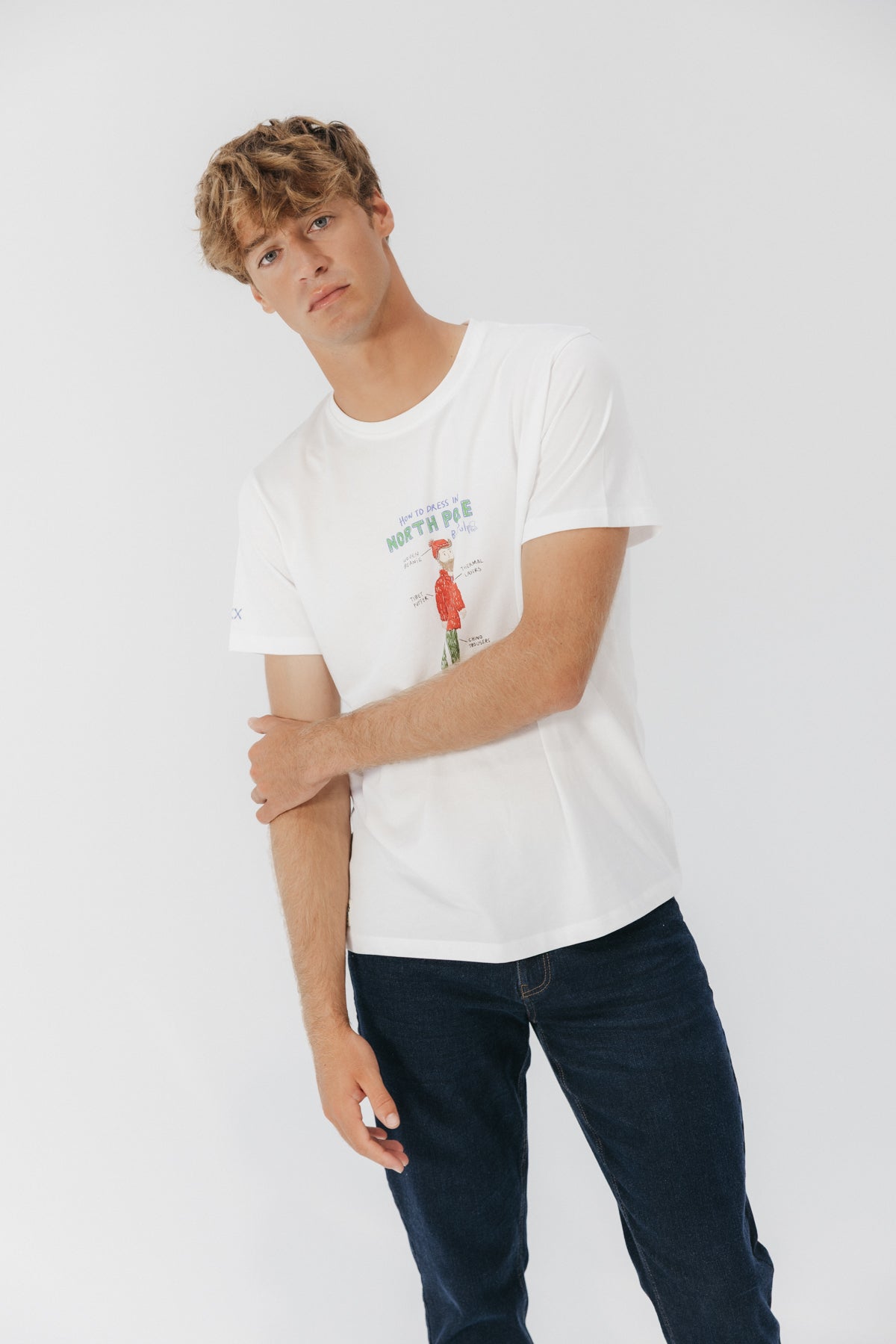 CAMISETA NORTH POLE OUTFIT BLANCO PURO