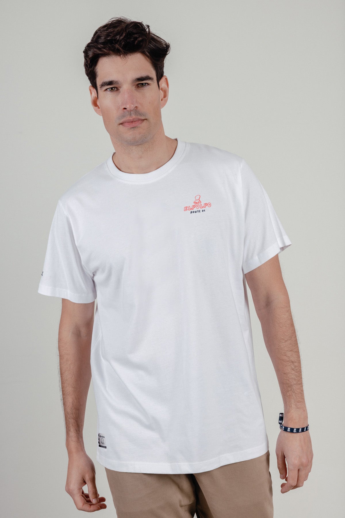 Camiseta estampado petrol station blanco puro