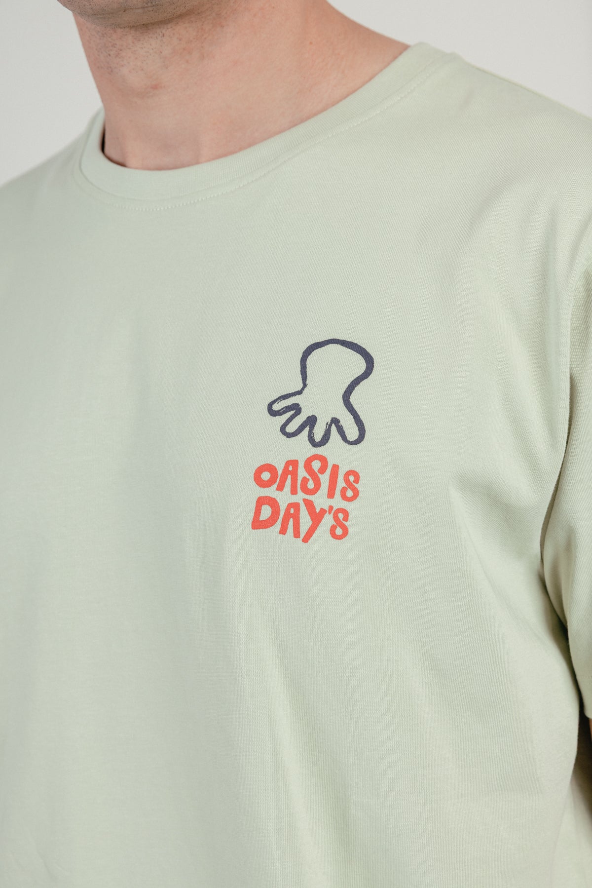 Camiseta oasis day´s verde menta