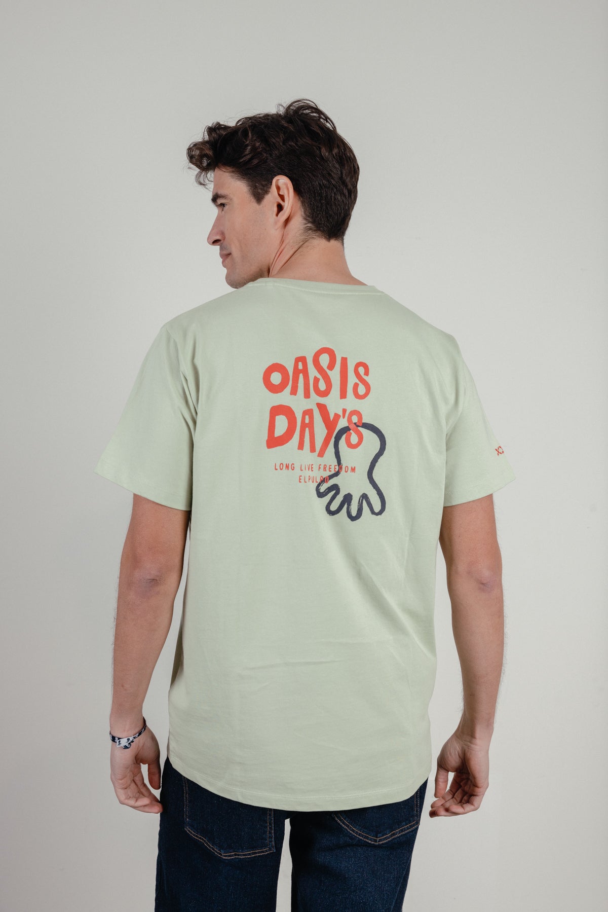 Camiseta oasis day´s verde menta