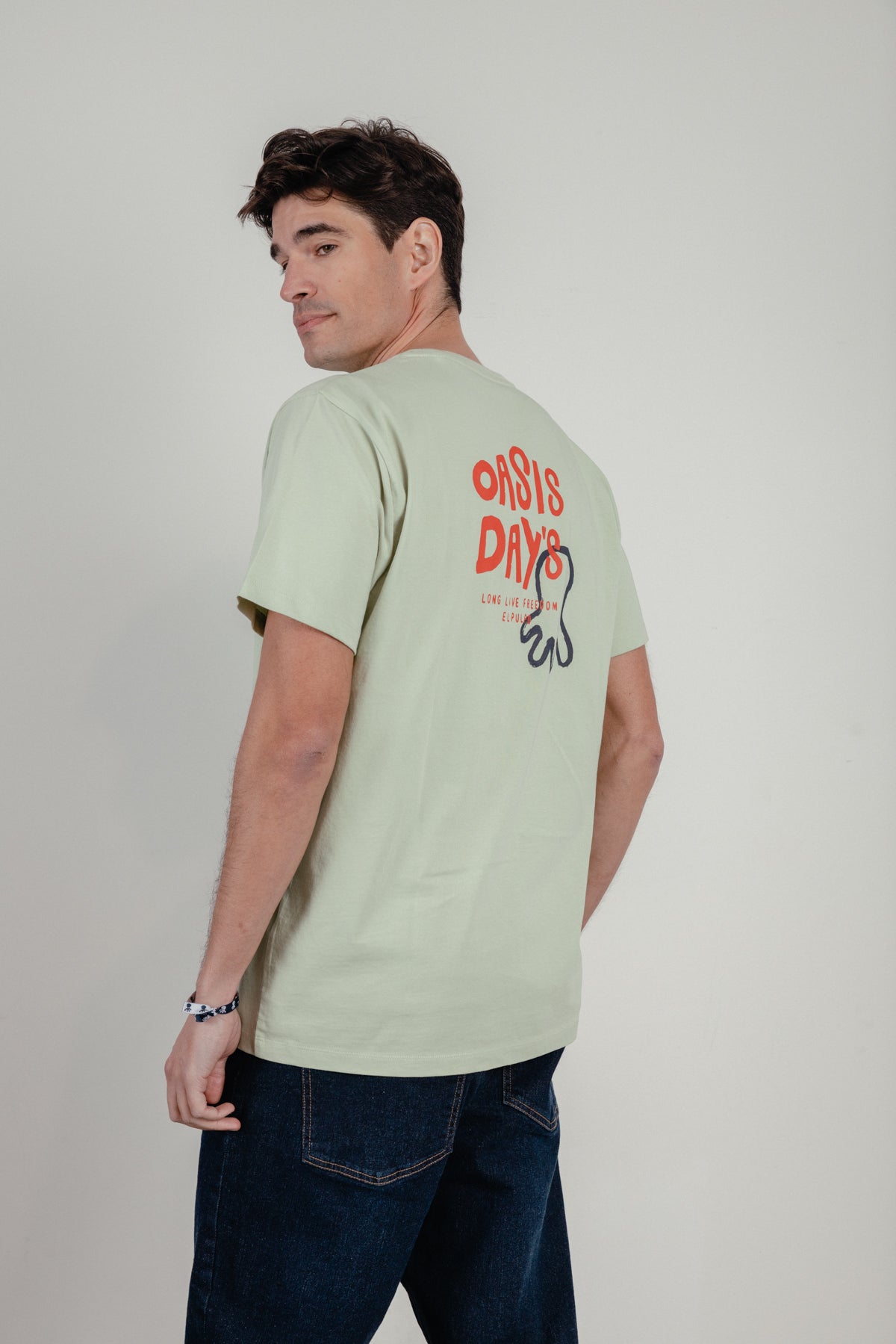 Camiseta oasis day´s verde menta
