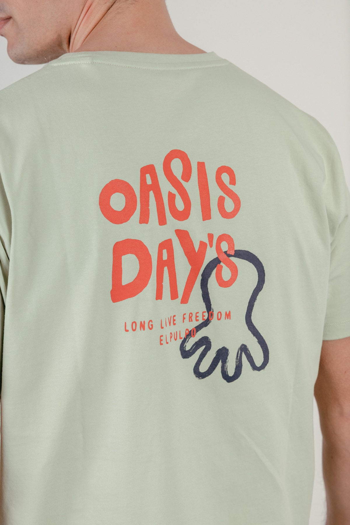 Camiseta oasis day´s verde menta