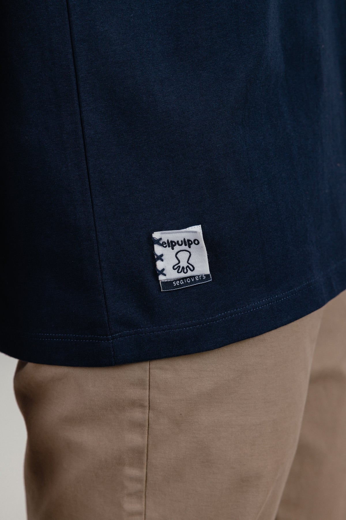 Camiseta estampado pancakes azul marino