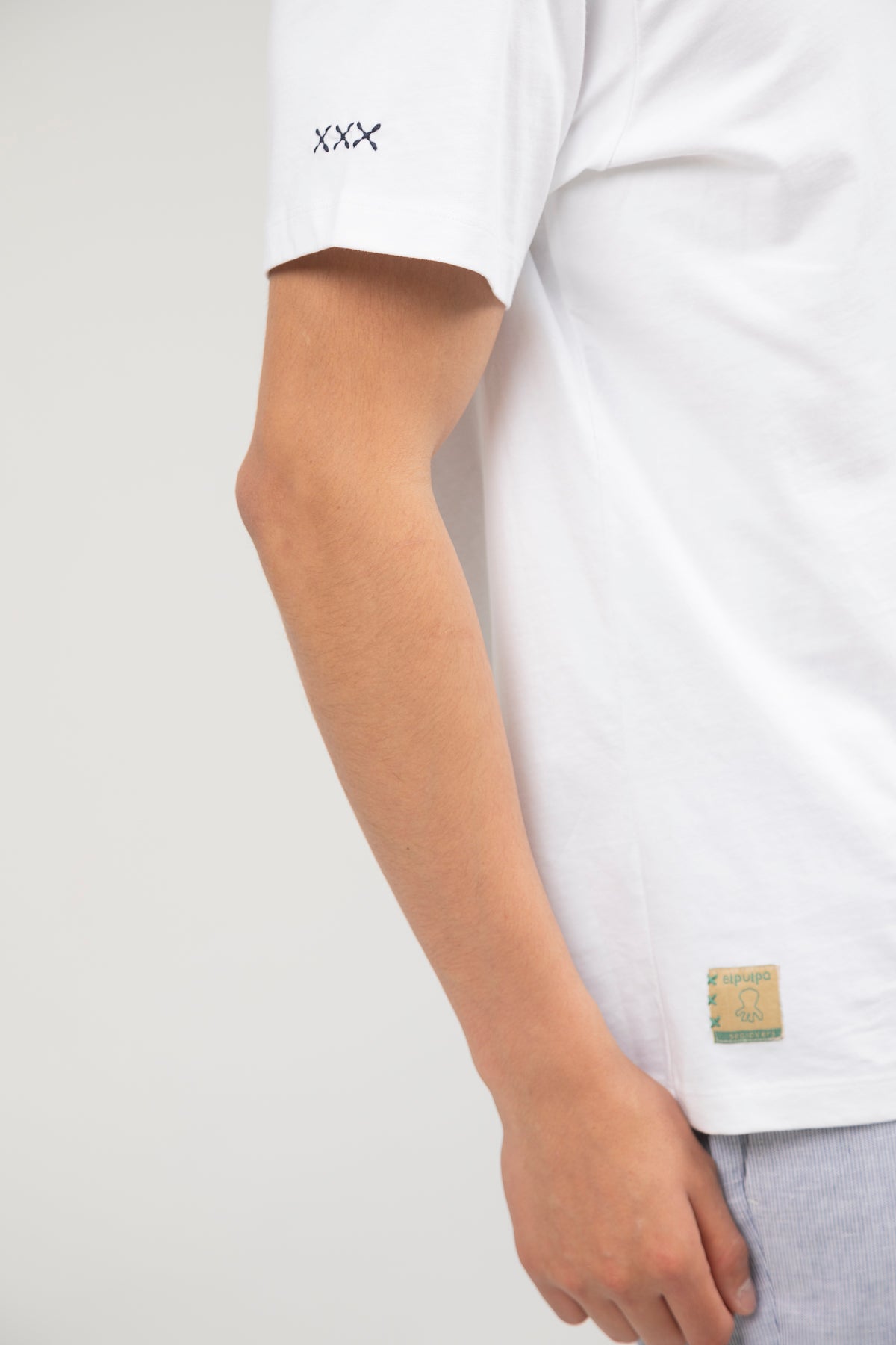 Camiseta estampado elpulpo espresso blanco puro