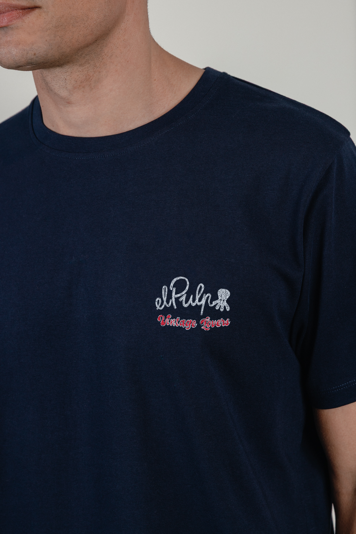 Camiseta estampado tipi desierto azul marino