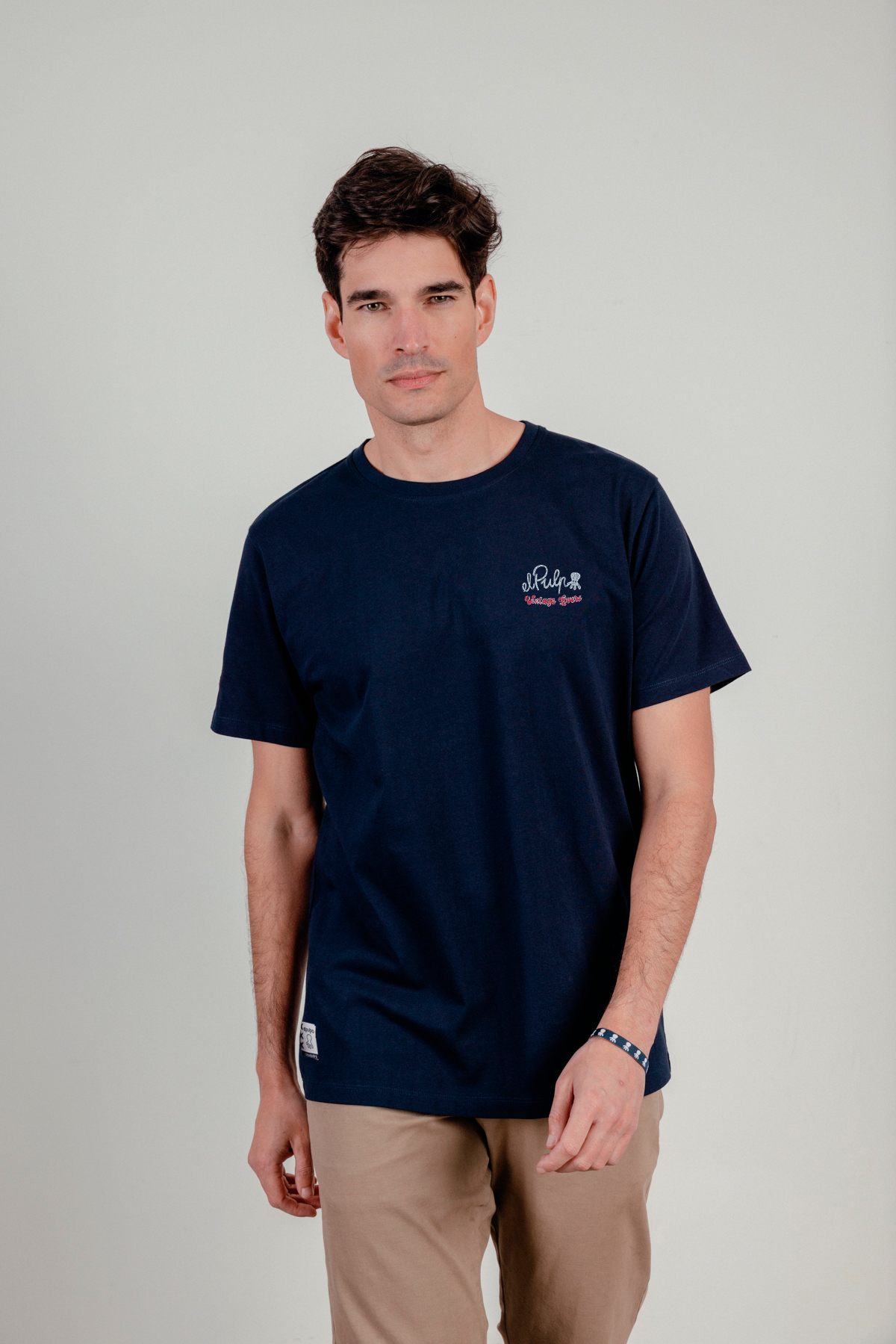 Camiseta estampado tipi desierto azul marino