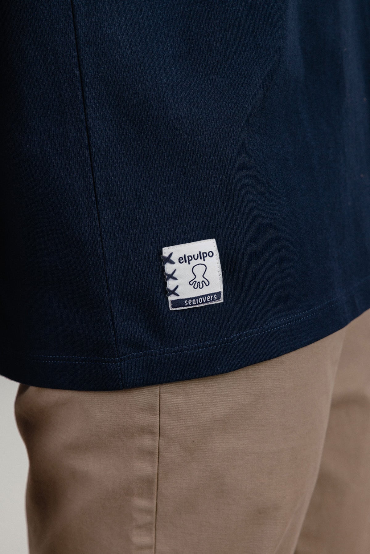 Camiseta estampado tipi desierto azul marino