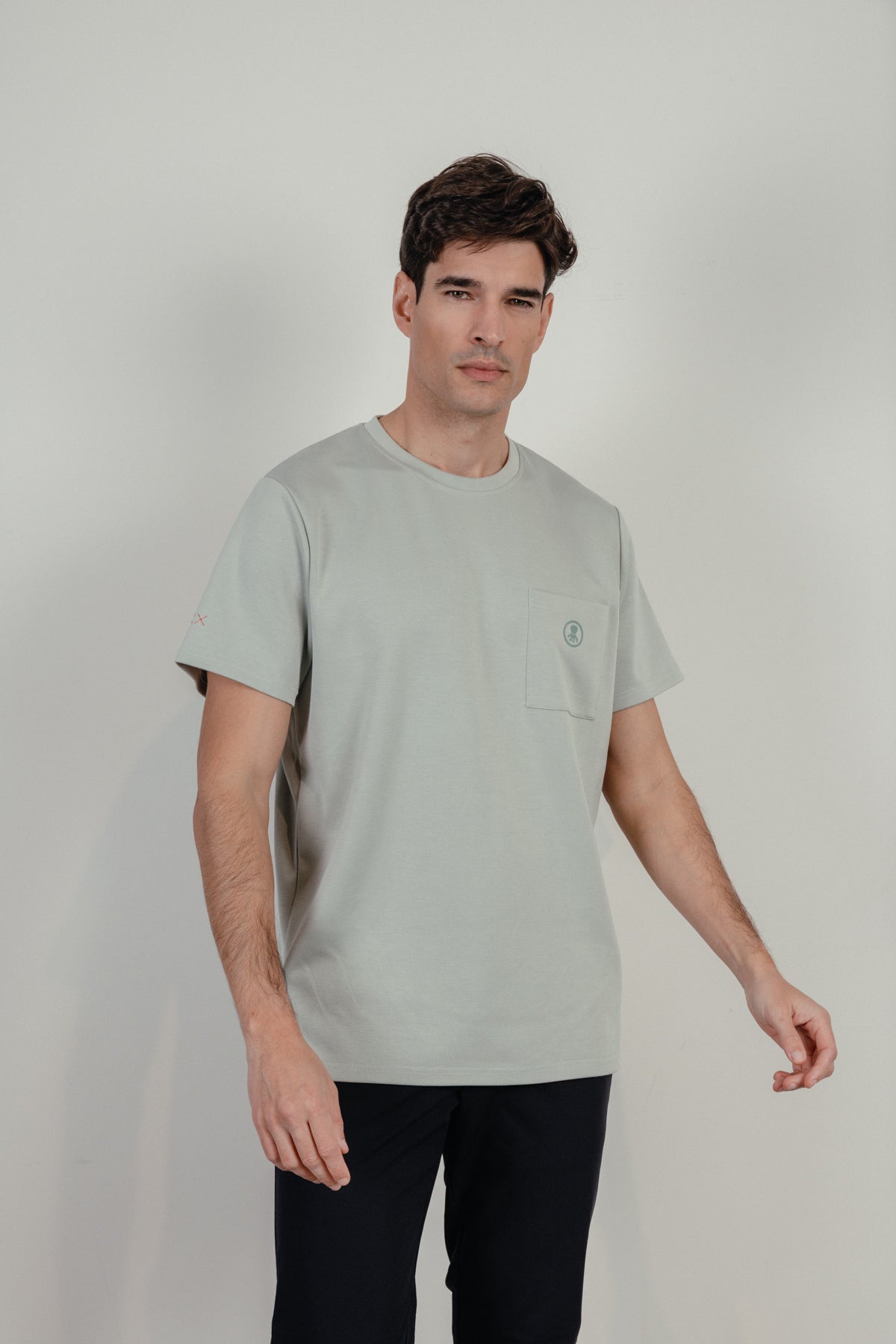 Camiseta neopreno parche engomado verde menta