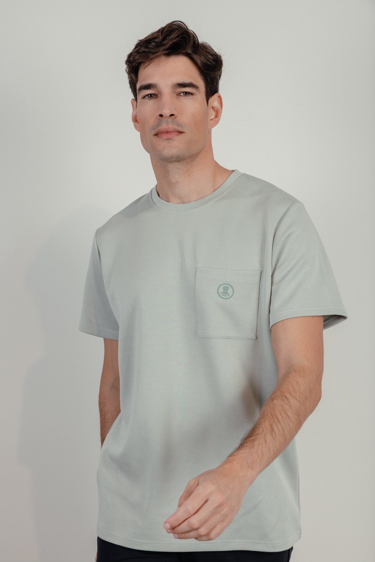 Camiseta neopreno parche engomado verde menta