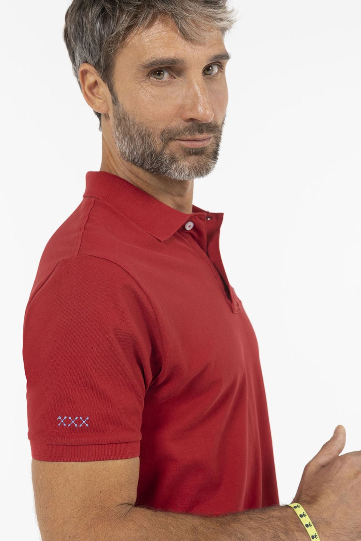 DELAVÉ BASIC POLO WITH RED LOGO