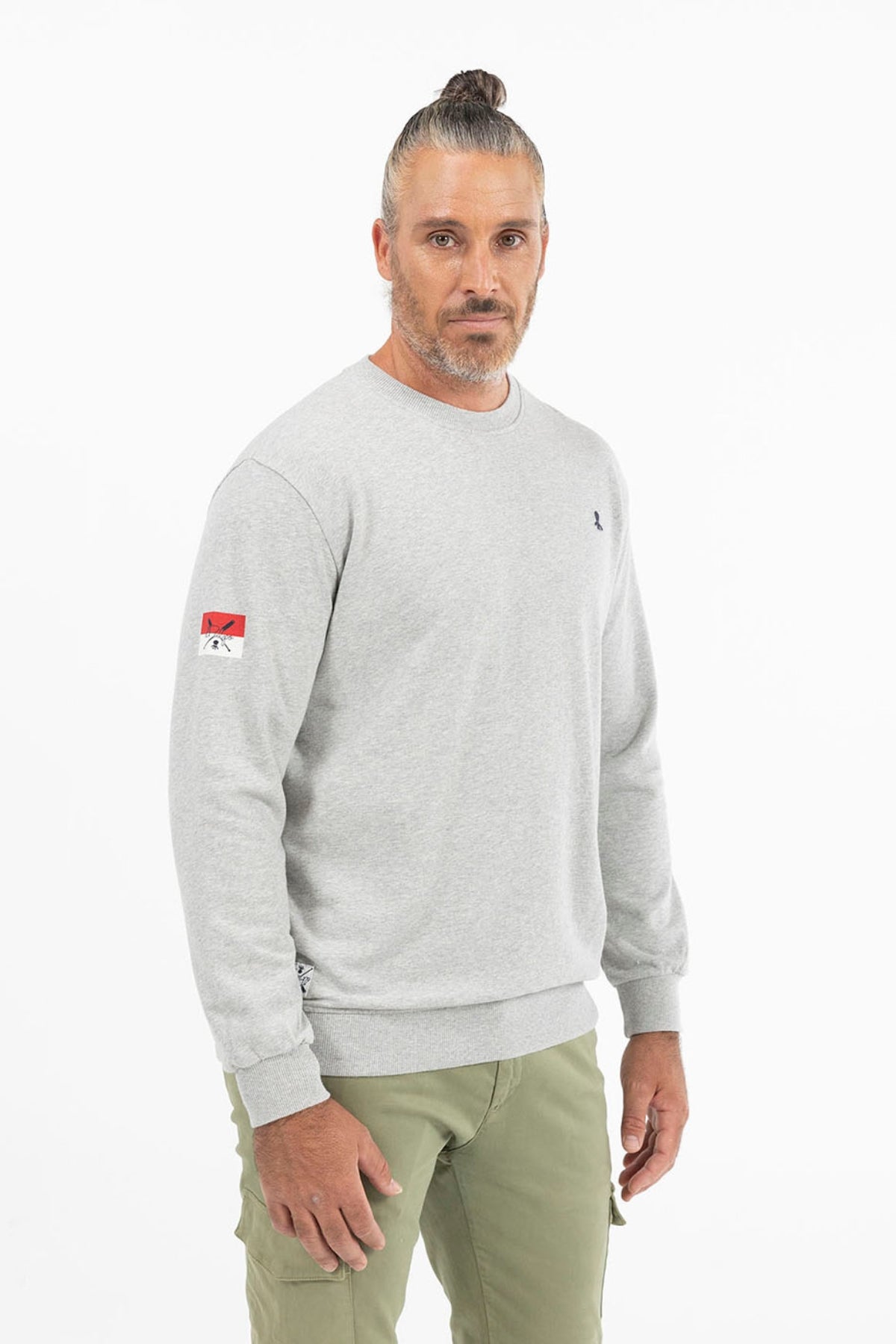 VIGORÉ GREY FLAG SWEATSHIRT